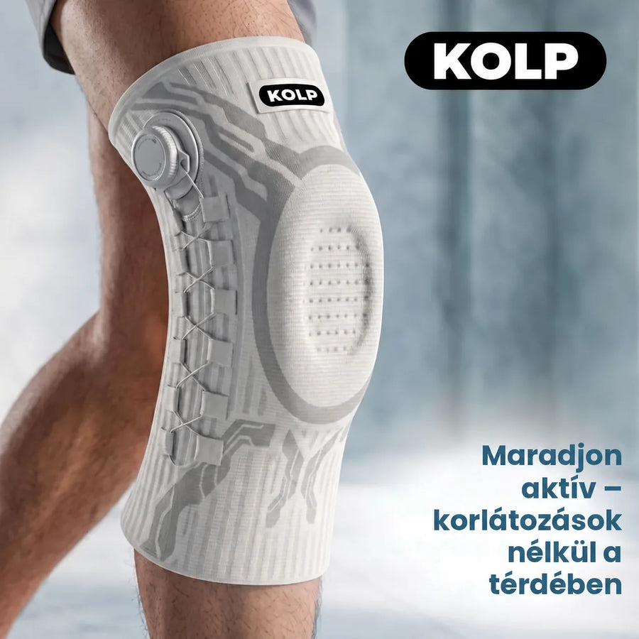 KOLP Flex térdrögzítő a térden – maradjon aktív, korlátozások nélkül